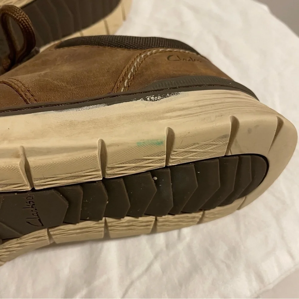 Clarks‎ Shoes Men’s Size 8.5 Braxin Low Comfort Oxford Brown workwear Y2K
